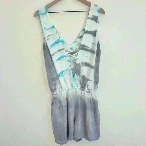 Young Fabulous & Broke Women’s Tie Dye Short Tank Romper Size Small - Picture 6 of 13